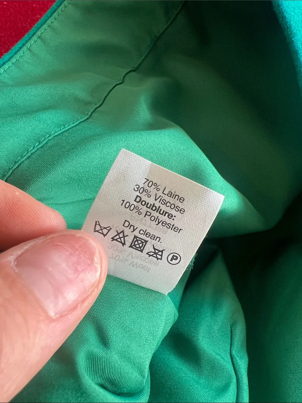 J. Crew Teal Wool Pencil Skirt
